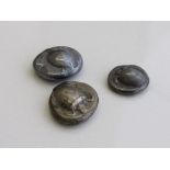 3 Aegine silver Stater - sea turtle ancient coins circa 500BC, struck 510-485BC. Estimate £600-800