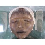 French anatomical wax death mask of a North African woman. Estimate £160-200