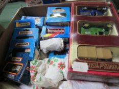 Box containing Matchbox vehicles (mainly boxed). Estimate £30-50