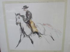 Framed & glazed print of a Picador by John R Skeaping. Estimate £20-40