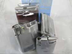 Collection of 6 Ronson & Colibri manual gas lighters. Estimate £10-20