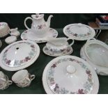 Royal Doulton Camelot dinner service, 10 sets (9 bowls + 8 coffee cups, 1 tureen a/f). Estimate £