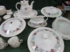 Royal Doulton Camelot dinner service, 10 sets (9 bowls + 8 coffee cups, 1 tureen a/f). Estimate £