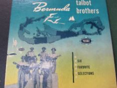 78rpm West Indian Calypso Records: Bermuda by The Talbot Brothers, 3 double sided records in