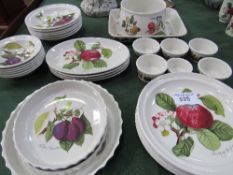Portmeirion Pomana table ware: 33 pieces including flan dishes & a bowl