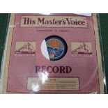 78rpm Royal Records: 1934 Christmas Day message to the Empire by King George V, single sided HMV