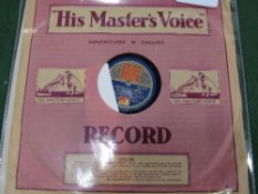 78rpm Royal Records: 1934 Christmas Day message to the Empire by King George V, single sided HMV