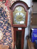 Metamec mahogany cased Grandmother clock, height 162cms