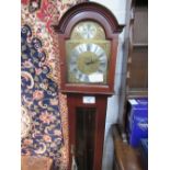 Metamec mahogany cased Grandmother clock, height 162cms