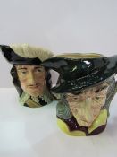 Royal Doulton character jugs: Dartagnan & The Pied Piper.