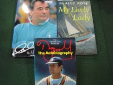 3 various sports related books, all signed by the authors. Estimate £12-15