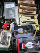 6 boxed Lledo model vehicles: 007 Aston Martin DB5, 3 model racing cards & 5 others. Estimate £30-