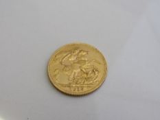 Gold Sovereign London Mint, 1913. Estimate £240-260