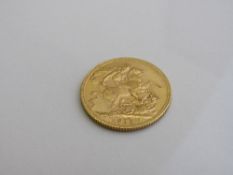 Gold Sovereign London Mint, 1912. Estimate £240-260