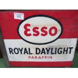Esso Royal Daylight paraffin enamel sign. Estimate £50-70