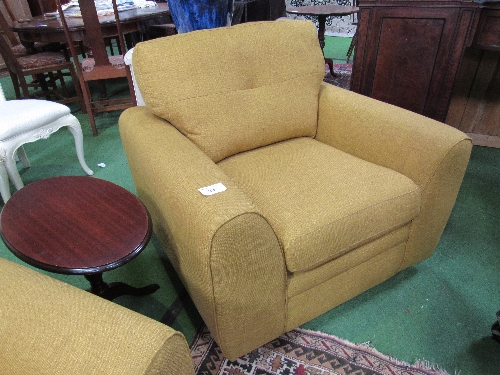 Brand new mustard coloured 2 seater sofa & matching armchair (retail price £650). - Image 2 of 3