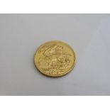 Gold Sovereign London Mint coin, 1912. Estimate £240-260