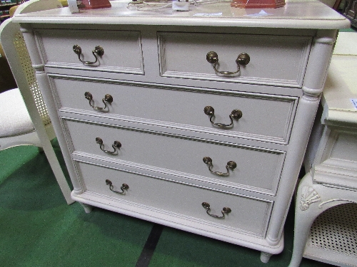 Cream coloured chest of 2 over 3 drawers by Laura Ashley, 90cms x 48cms x 87cms. Estimate £50-60 - Image 3 of 3