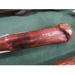 Unusual Irish Blackthorn Shillelagh walking stick. Estimate £10-20