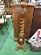 Barley twist lamp standard. Estimate £20-30