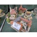 David Winter Cottages: Eggars Hill, Secret Shebeen, Tollkeeper's Cottage, Tudor Manor House &