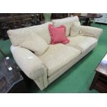 Large corded 3 seat sofa, approx 202cms in length.