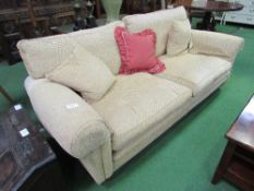 Large corded 3 seat sofa, approx 202cms in length.