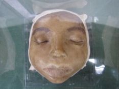 French anatomical wax death mask of a Mulatto child. Estimate £90-120