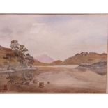 Framed & glazed watercolour 'Reflections' signed Rona J Hunter. Estimate £10-20