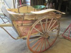 Market Float, some signs of previous decoration but in need of renovation. The 46ins wheels on