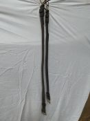 Two leather girths - 30½ins and 36ins long