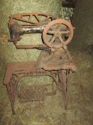 Singer sewing machine with treadle, no. 29K15
