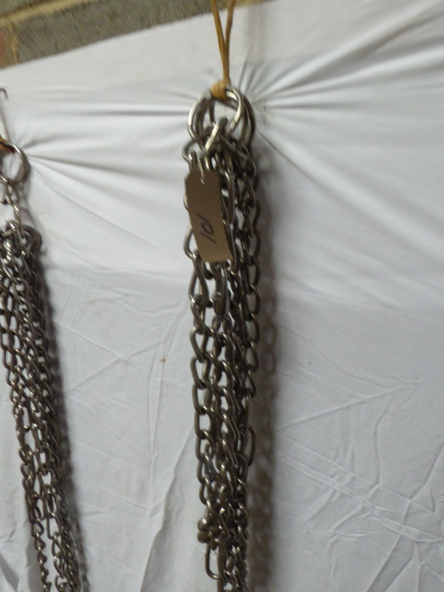 Set of PAIR show harness by Huskisson of Walsall with 26/27ins collars with tan linings, brass hames - Image 4 of 5