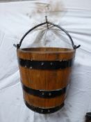 Wood and metal bucket