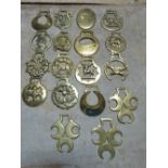 Eighteen assorted horse brasses