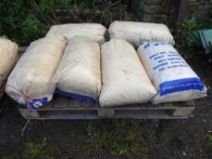 6 sacks of wood flour