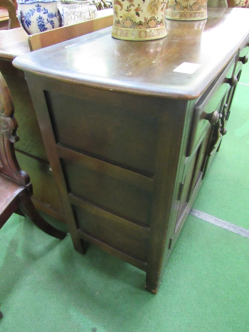 Ercol-style sideboard, 202cms x 45cms x 84cms. Estimate £30-50 - Image 3 of 4