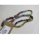 African trade bead necklace. Estimate £35-55