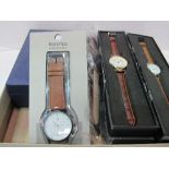 A box of 10 wristwatches. Estimate £20-40