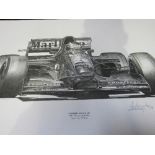 Alan Stammers racing drivers prints: 2 Gerhard Berger, 1994; 2 David Coulthard, 1998; 2 Johnny