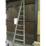 2 vintage apple ladders, height 293cms. Estimate £80-100