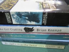 5 paperback books all signed by the authors