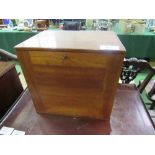 Mahogany specimen cabinet with brass handles containing 18 drawers of approx 800 microscope