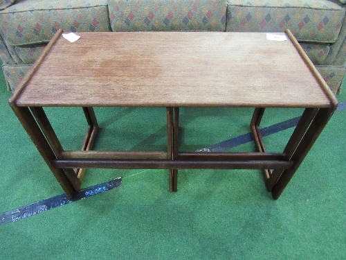 Danish teak nesting tables, marked for Mogenskold. Estimate £30-50