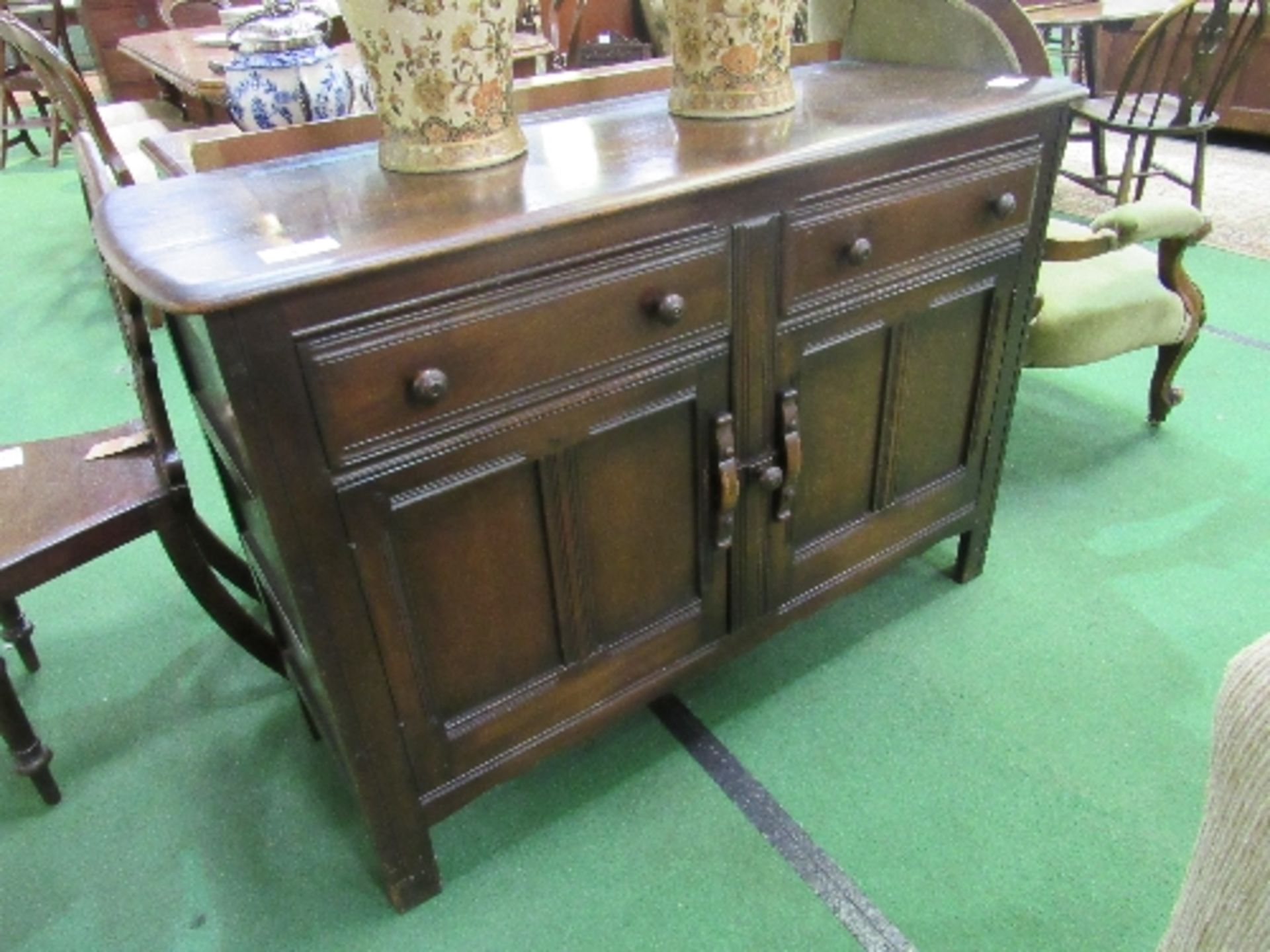 Ercol-style sideboard, 202cms x 45cms x 84cms. Estimate £30-50 - Image 2 of 4