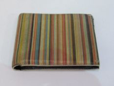 Paul Smith striped coloured leather gent's wallet with hologram, in box. Estimate £15-25