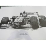 Alan Stammers racing drivers prints: 3 David Coulthard, 1998; 2 Gerhard Berger, 1994; 2 Ayrton
