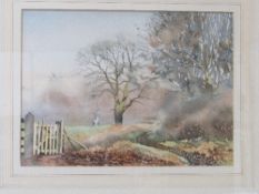 2 framed & glazed watercolours of rural scenes, signed J Francis Dowden. Estimate £40-50