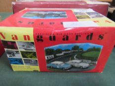 Vanguards Ford 2 piece set Diorama & track side tin plate railway depot & lorry (boxed). Estimate £