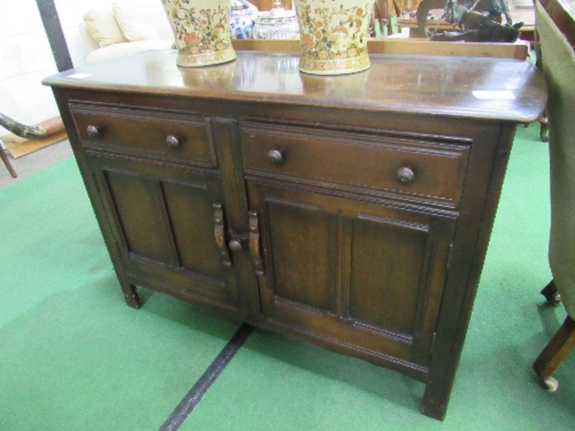 Ercol-style sideboard, 202cms x 45cms x 84cms. Estimate £30-50